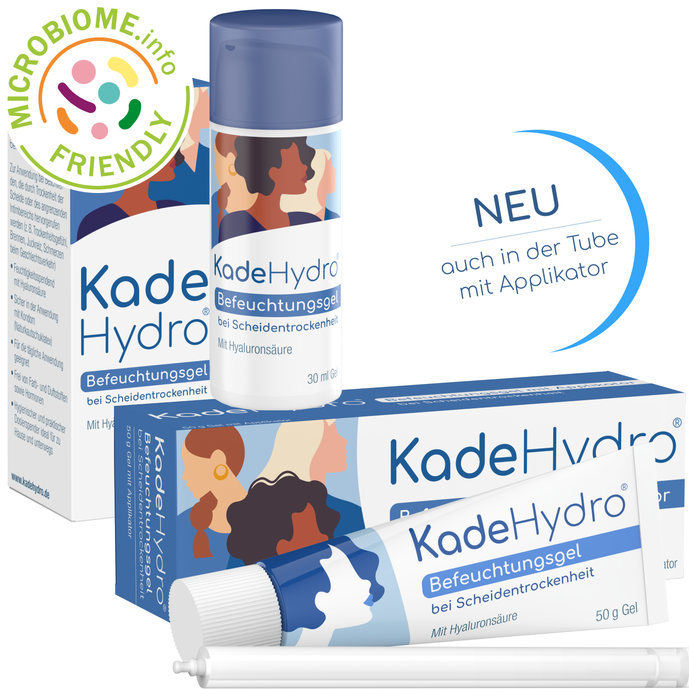 KadeHydro Befeuchtungsgel mit Applikator bei Scheidentrockenheit von DR. KADE KadeHydro Befeuchtungsgel mit Applikator bei Scheidentrockenheit von DR. KADE